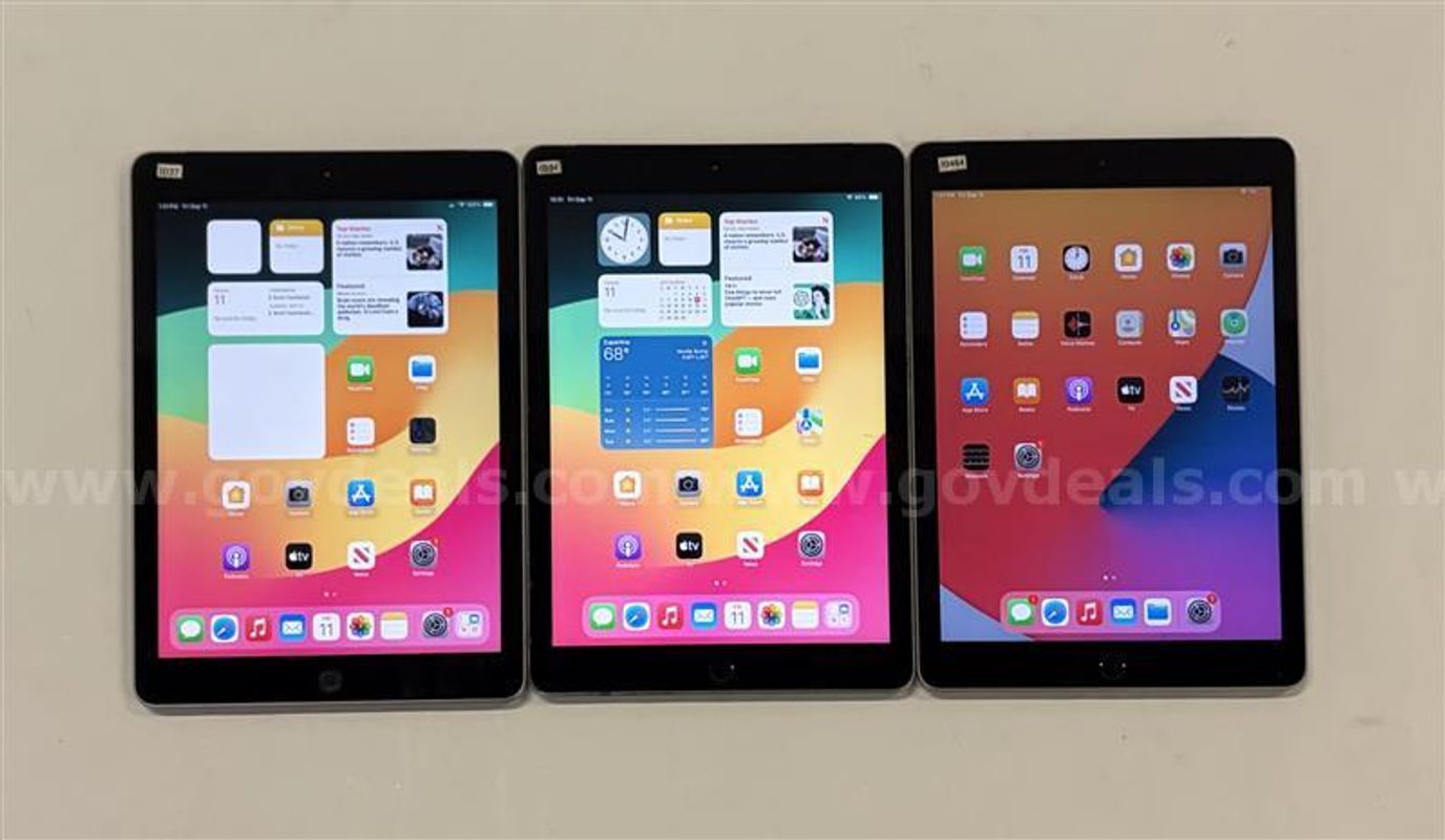 Lot of (3) Apple iPad 6th Generation – 32GB & 128GB – Reset & Activated (RA) – Grade B – Ready for Use/Repair