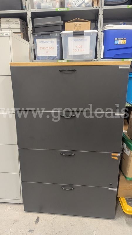 Tall Gray Filing Cabinet