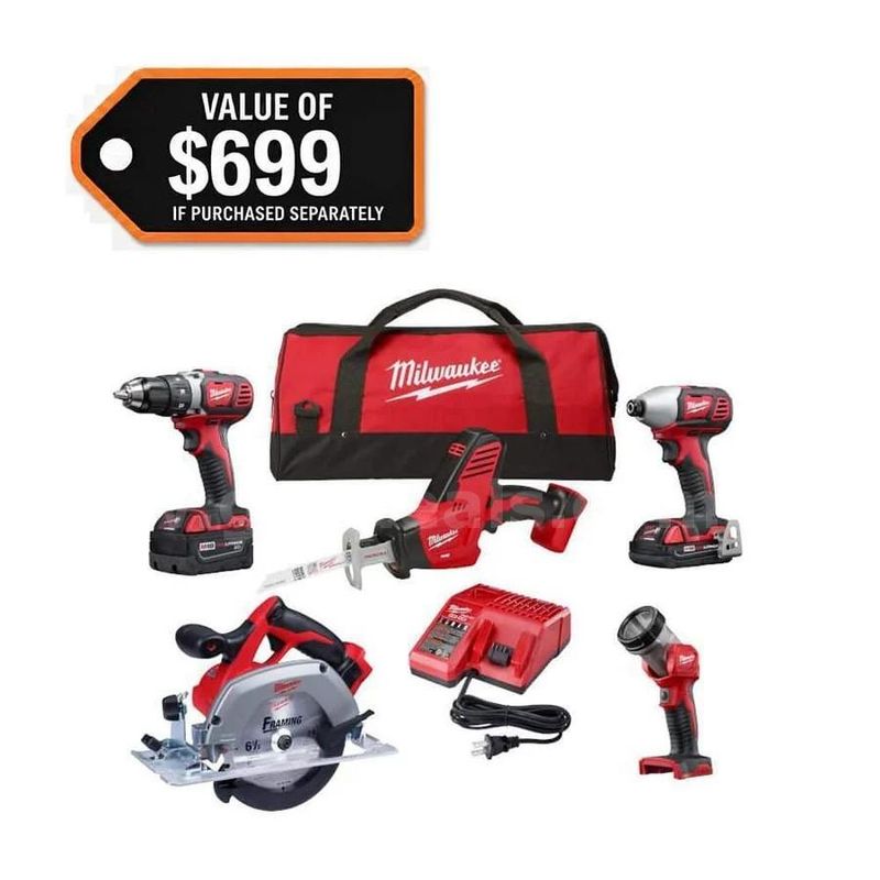 Milwaukee M18 Combo TOOL Set- New - Factory Sealed - We Will Ship