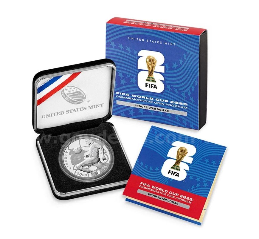 2026-P FIFA World Cup Proof Silver Dollar Limited Edition