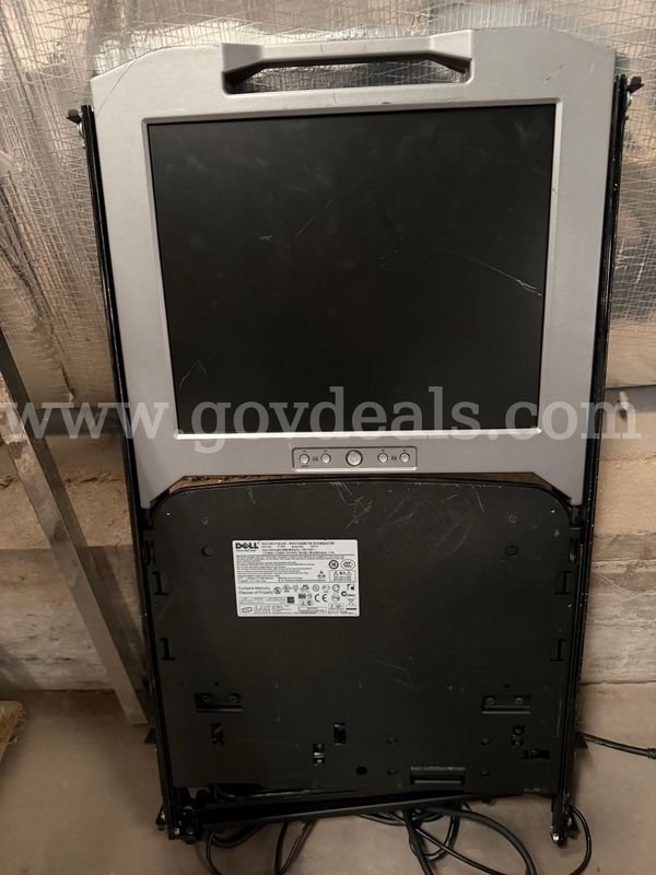 Dell 1U KMM 17-inch LCD Rackmount Monitor Server Rack Console with Touchpad and Keyboard
