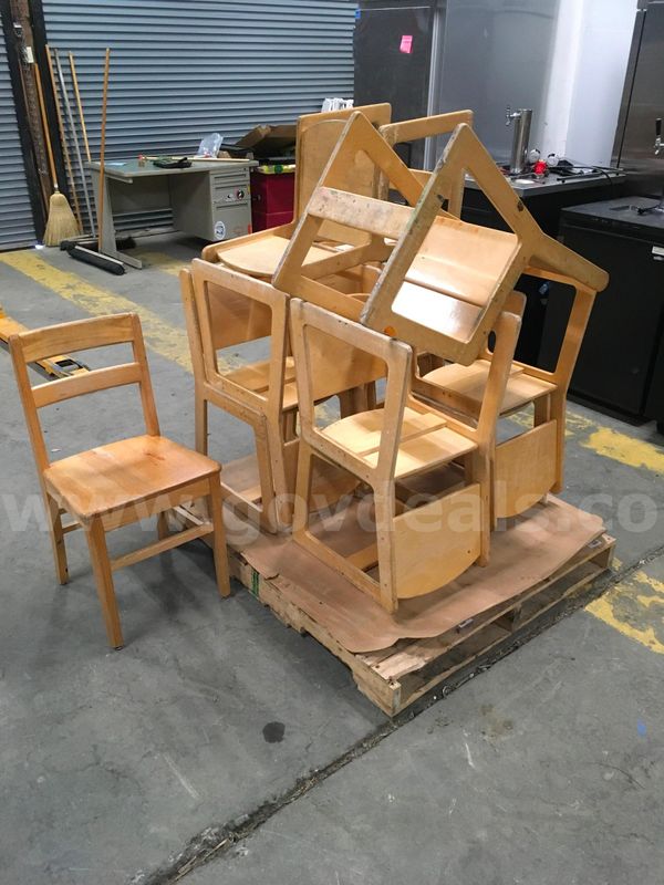 Qty 11 WOODEN CHAIRS