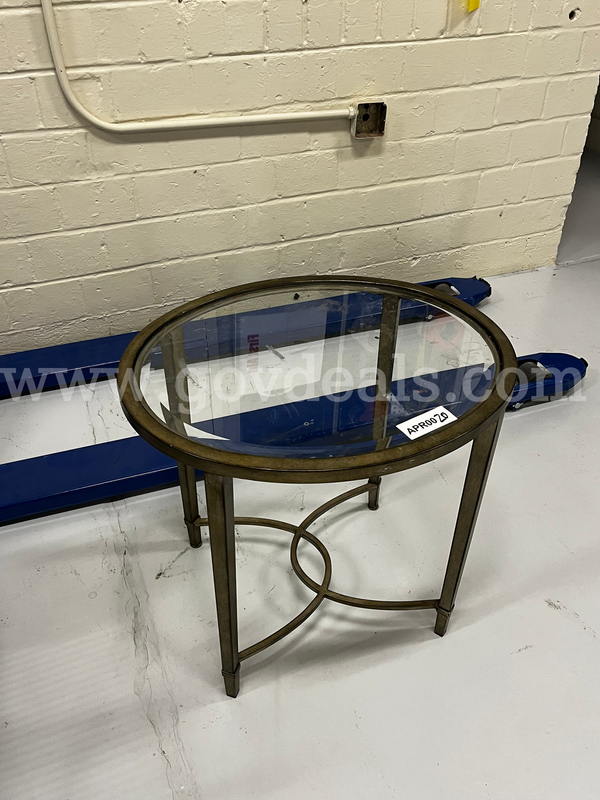 Glass Metal Frame Small Table