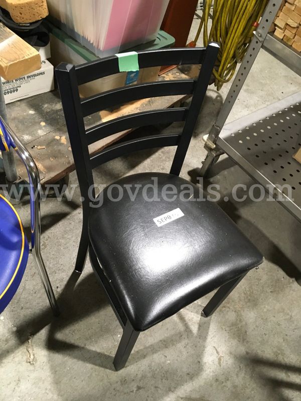 1x Black Wooden Chair