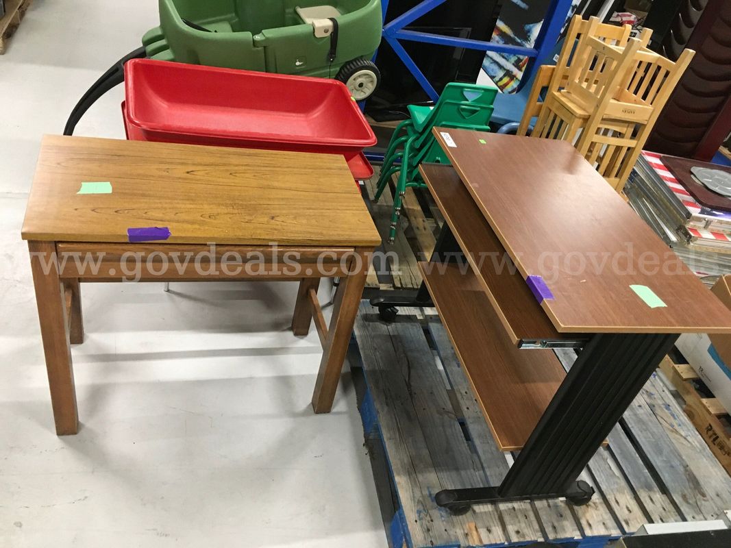 2x Wooden Office Desk