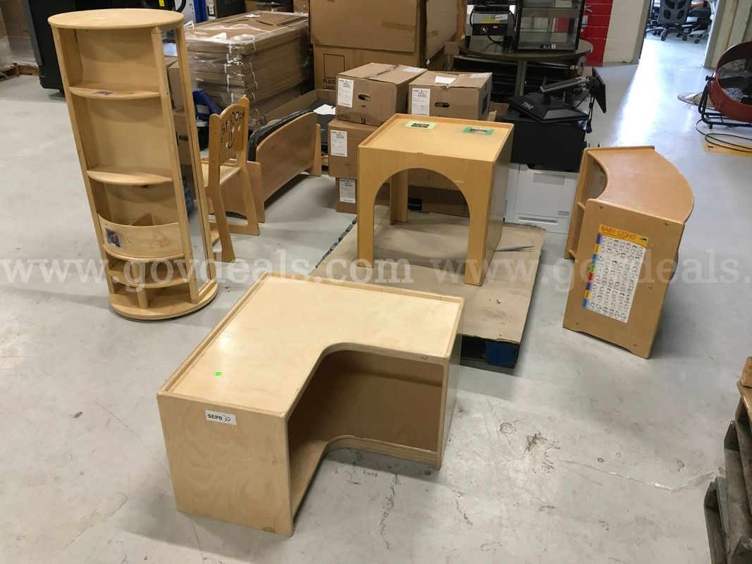 Children Wooden Play Furniture Set 6pcs