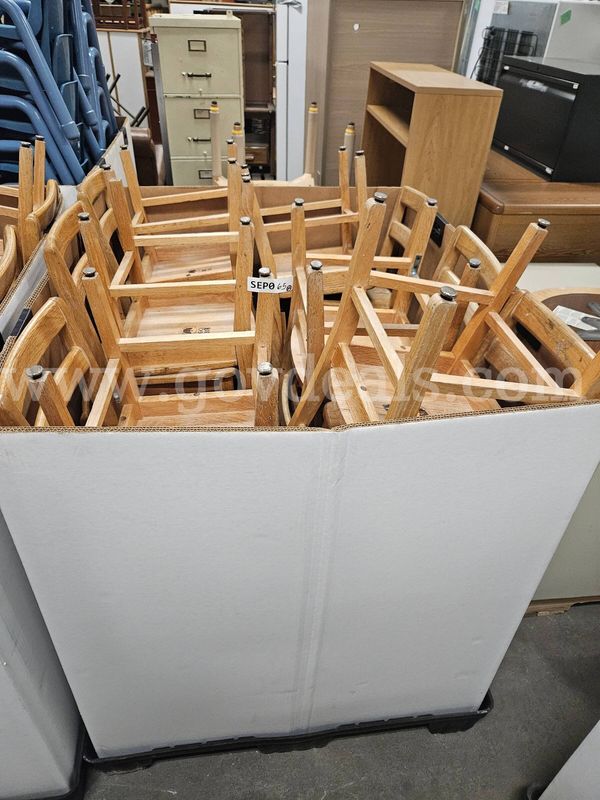 Wooden Kids Chairs Qty 24