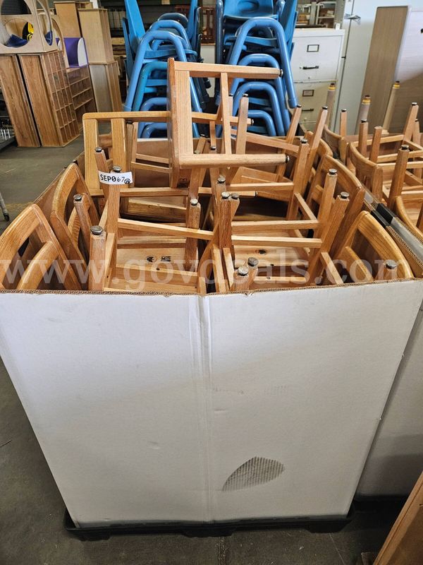 Wooden Kids Chairs Qty 25