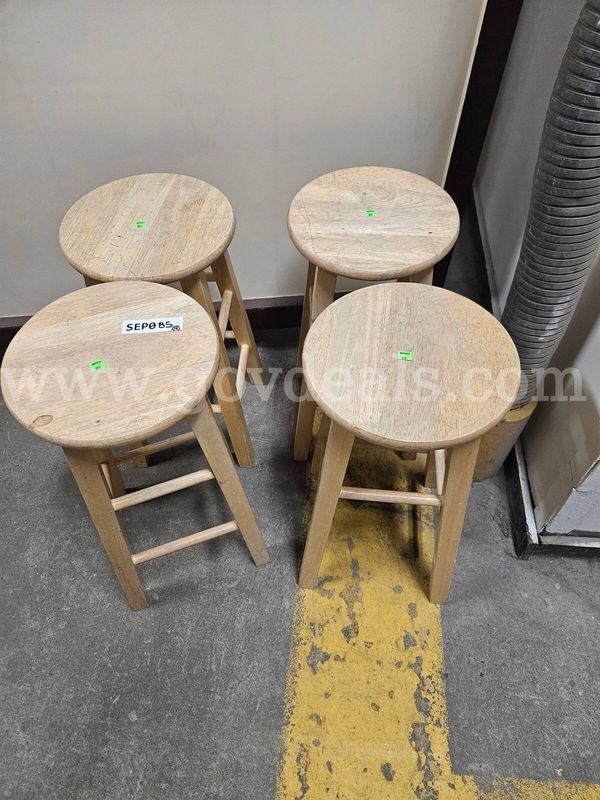 4 Wooden Stools