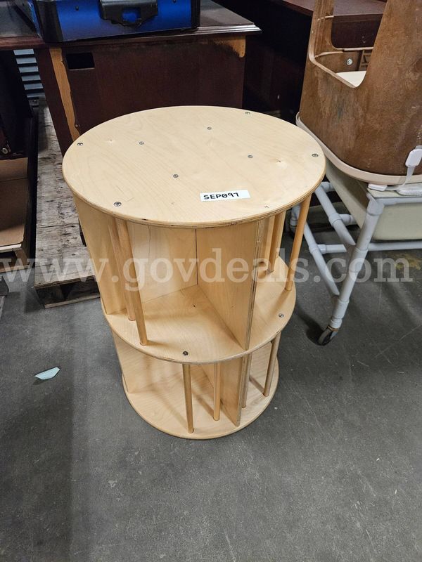 Round Bookshelf Tower