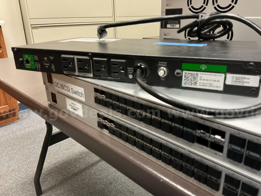 Lot of 2 Ubiquiti Switches and 1 APC Smart UPS