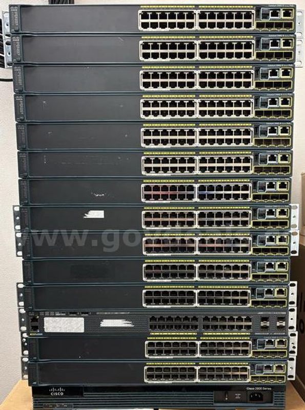 1x Cisco Router, 39x Cisco Switches (various models)