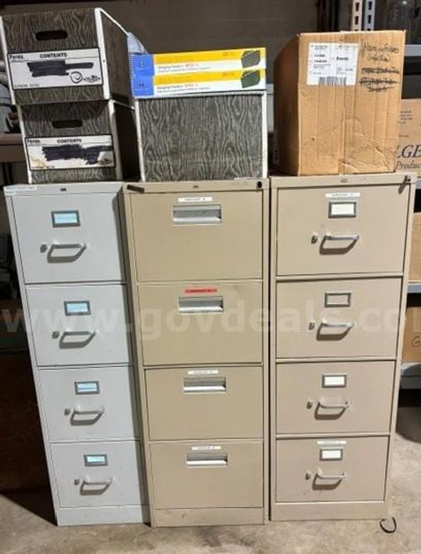 (3) File Cabinets