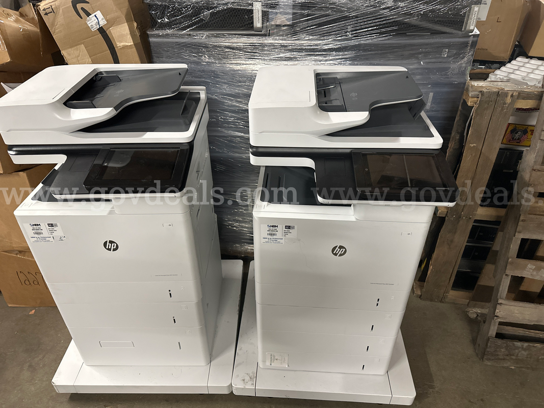 Lot 2 HP LaserJet Managed Flow MFP E62665 Black printer 3GY17A