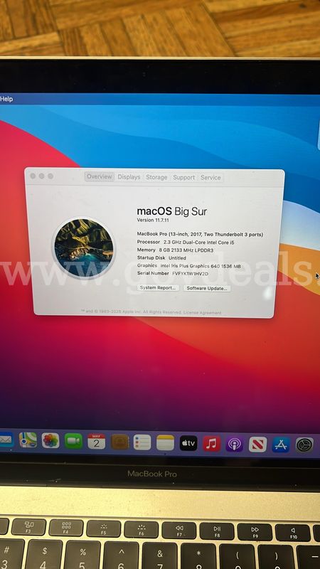 #A3 MacBook Pro 2017 13” core i5 8GB RAM 256SSD 2.3GHz