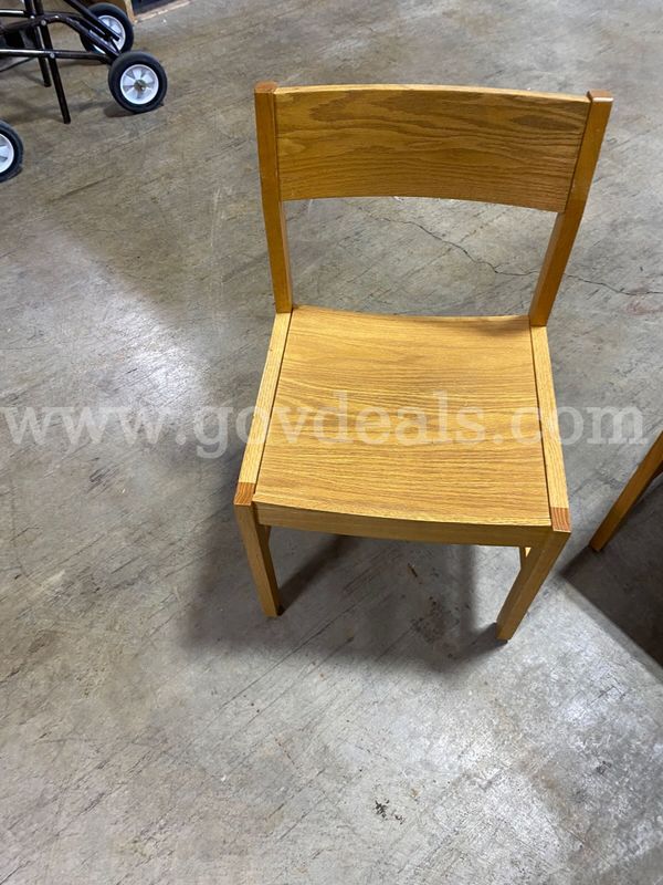 Used in good shape wooden chairs used in Library at one of our schools
