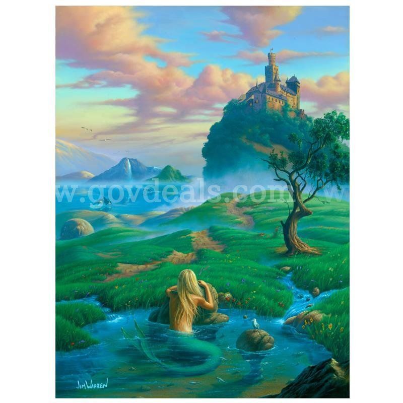 Jim Warren, "Dreams of a Mermaid" Limited Edition Fine Art
