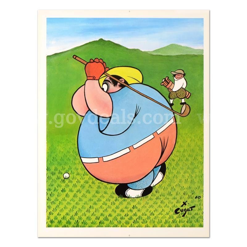 Xavier Cugat, "Fat Golfer" Limited Edition Fine Art