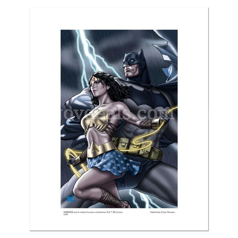 DC Comics, "Batman and Wonder Woman" Limited Edition Fine Art