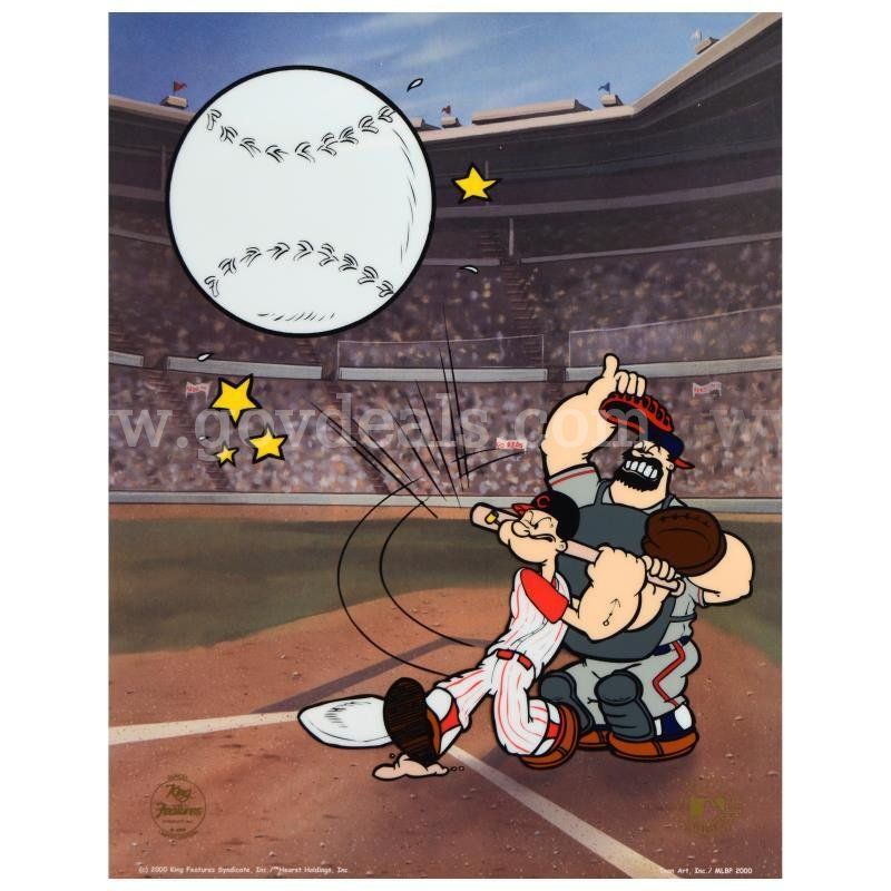 Popeye, "Homerun Popeye - Reds" Limited Edition Fine Art