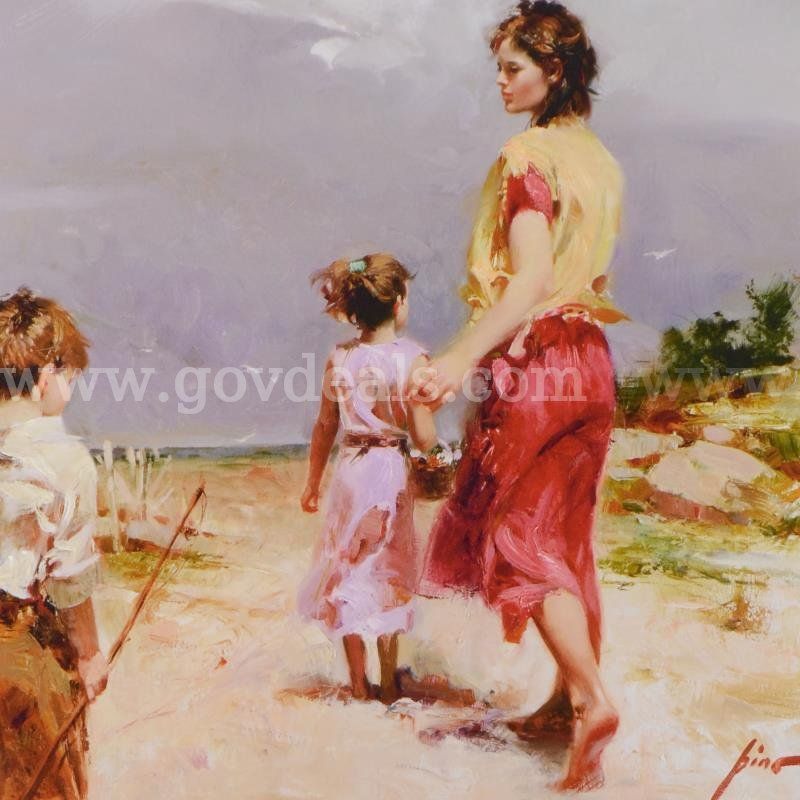 Pino (1939-2010), "Going Fishing" Limited Edition Fine Art