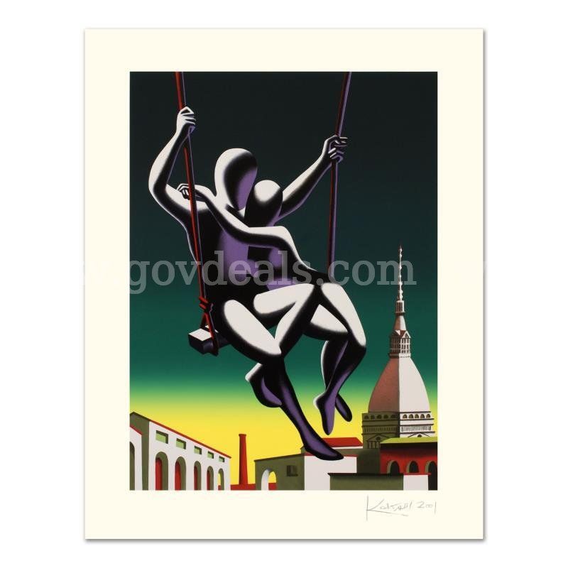 Mark Kostabi, "Above The World" Limited Edition Fine Art