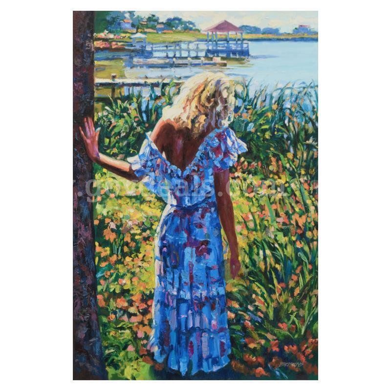 Howard Behrens (1933-2014), "My Beloved, By The Lake" Limited Edition Fine Art