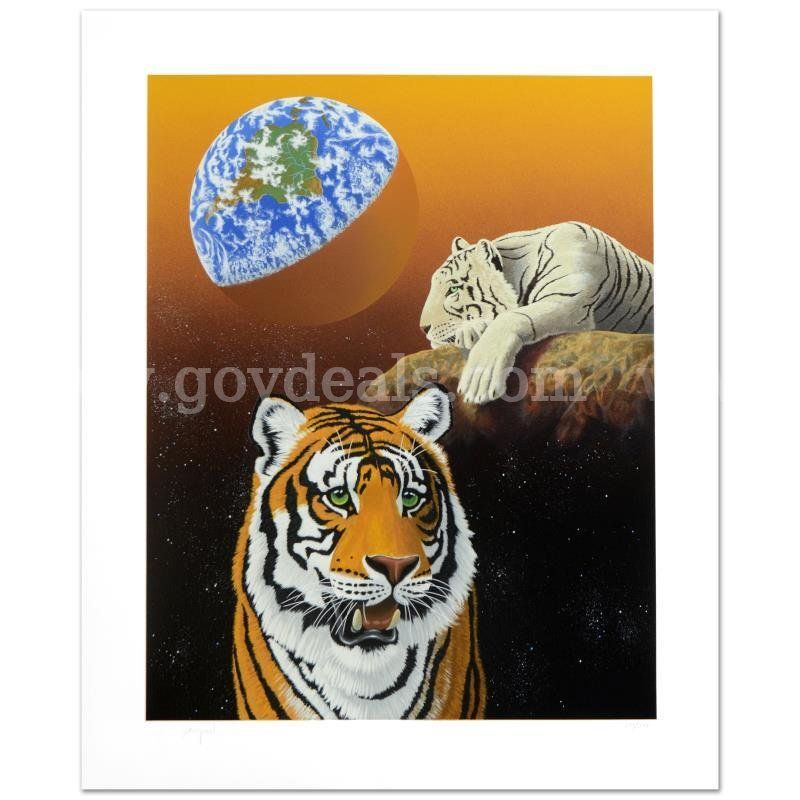 William Schimmel, "Our Home Too III (Tigers)" Limited Edition Fine Art