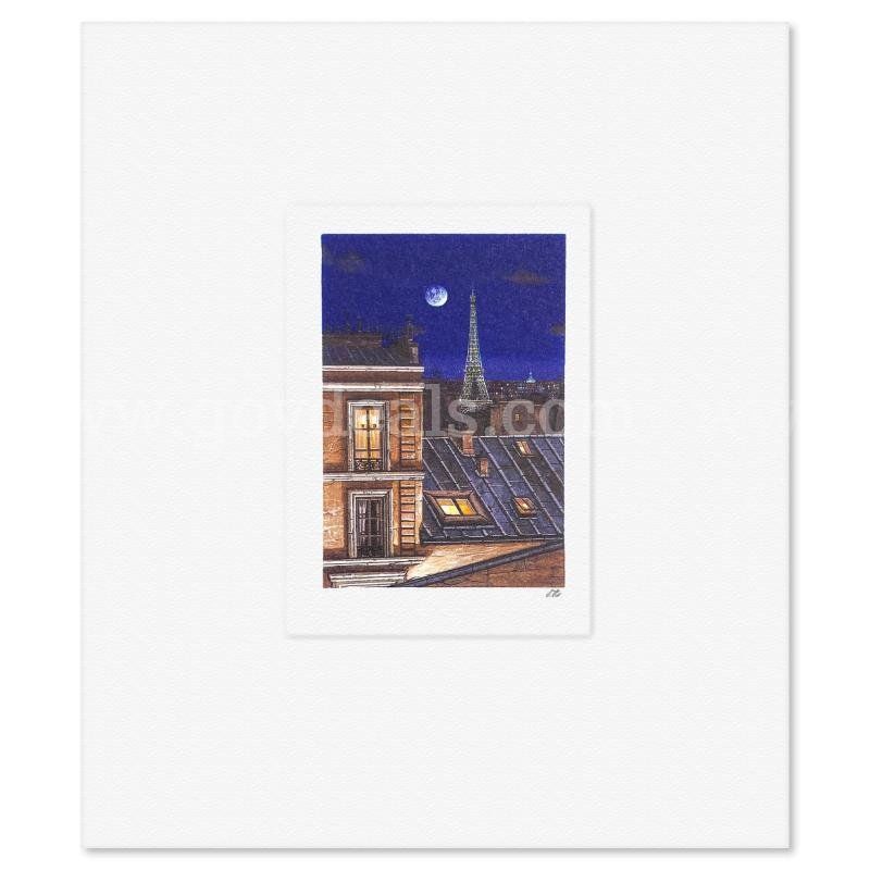 Liudmila Kondakova, "Eiffel Tower at Midnight" Limited Edition Fine Art
