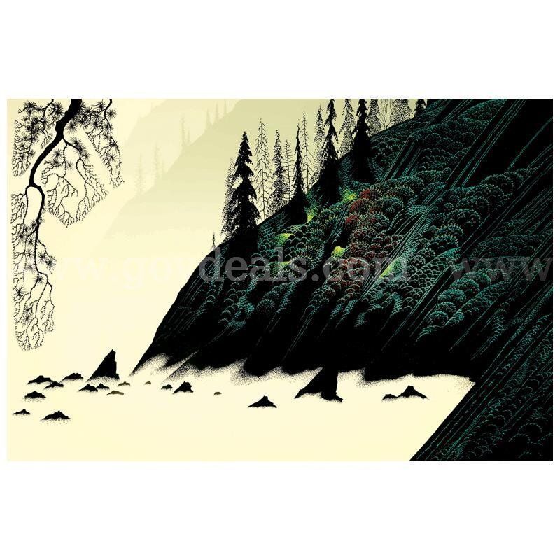 Eyvind Earle (1916-2000), "Spruce Redwood and Pine" Limited Edition Fine Art