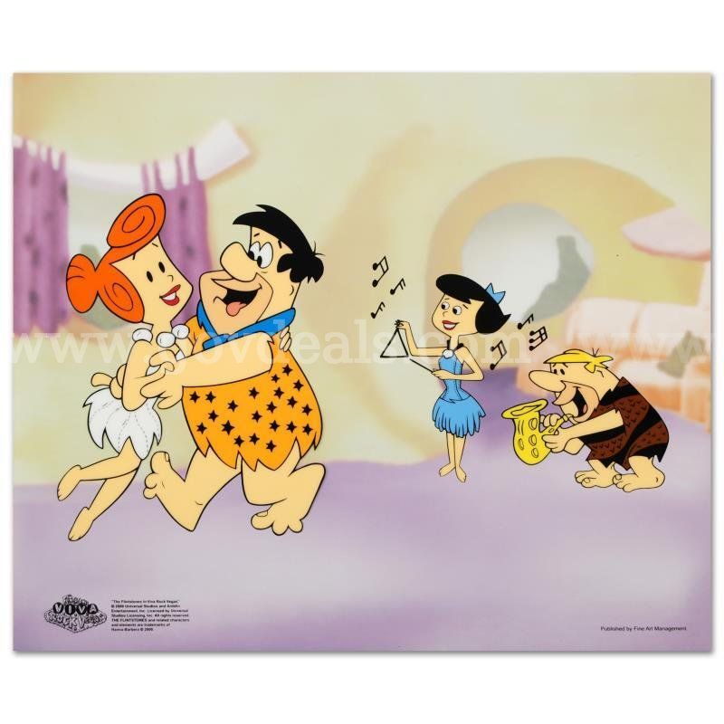 The Flintstones, "Flintstones Jam Session" Limited Edition Fine Art