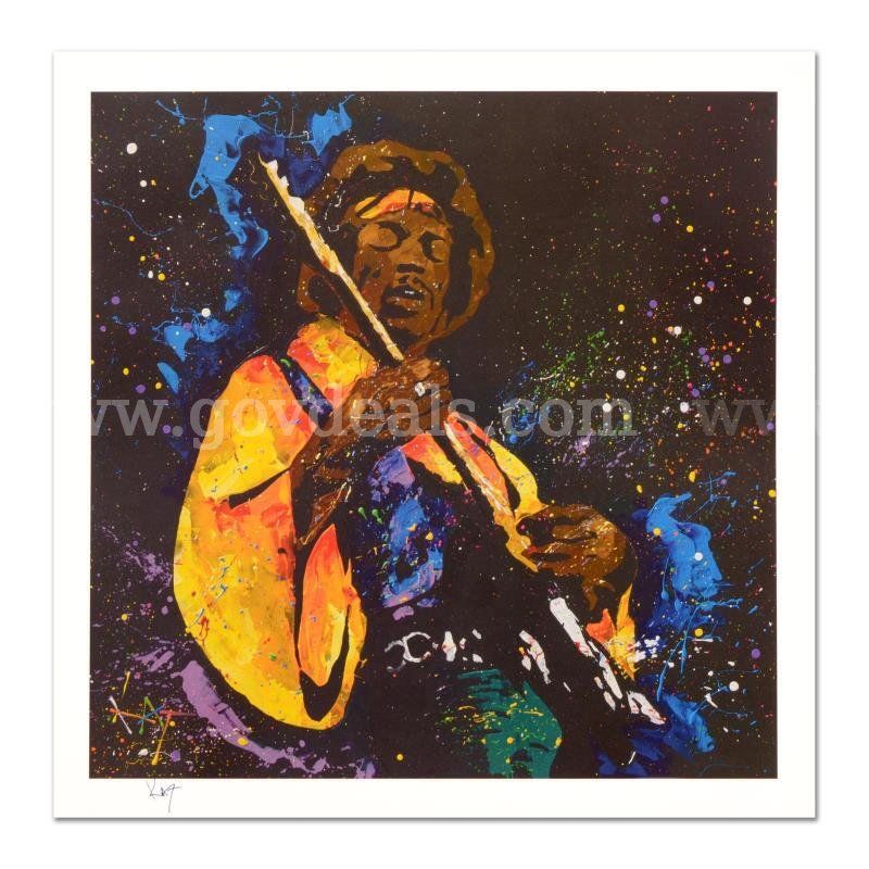 KAT, "Hendrix" Limited Edition Fine Art