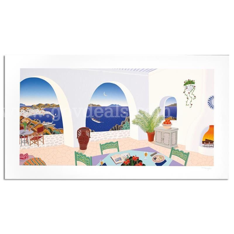 Thomas Mcknight, "Tourlos Bay" Limited Edition Fine Art