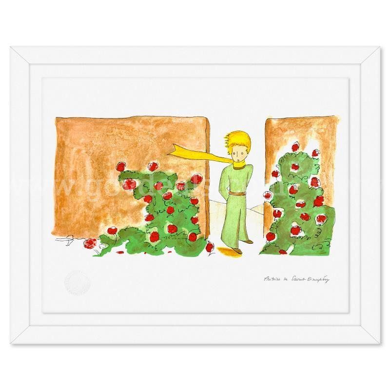 Antoine de Saint-Exupery 1900-1944 (After), "The Little Prince In The Garden" Limited Edition Fine Art