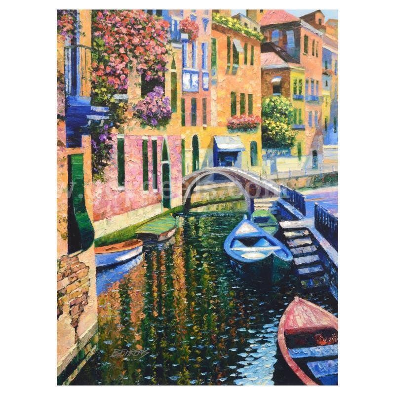 Howard Behrens (1933-2014), "Romantic Canal" Limited Edition Fine Art