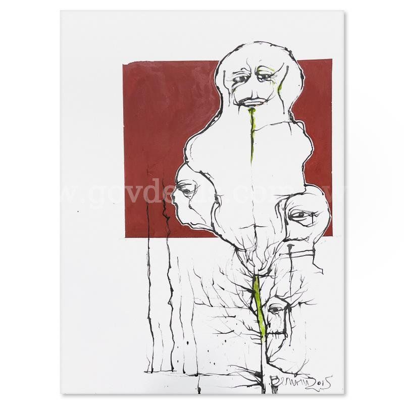 Milton Berwin (1925-2023), "Untitled" Original Fine Art