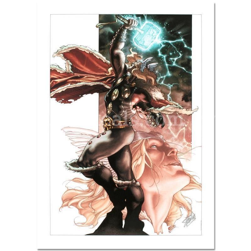 Stan Lee Signed, "Thor: For Asgard #3" Limited Edition Fine Art