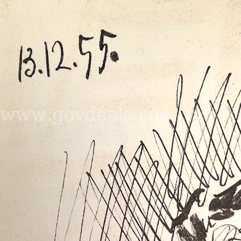 Pablo Picasso (1881-1973), "Carnet de Californie 13.12.55" Collectible Fine Art