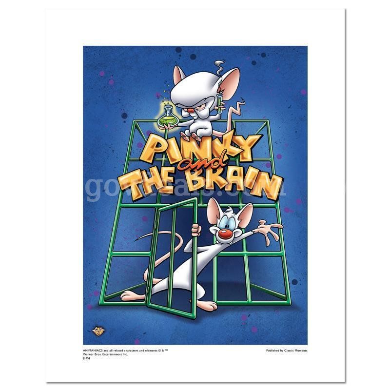 "Pinky and the Brain" Numbered Limited Edition with Certificate of Authenticity., "Pinky and the Brain" Limited Edition