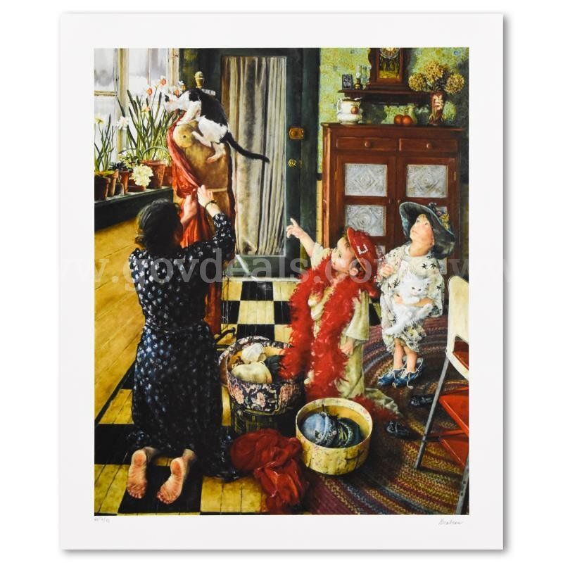 Susan Brabeau, "Dress Up" Limited Edition Fine Art