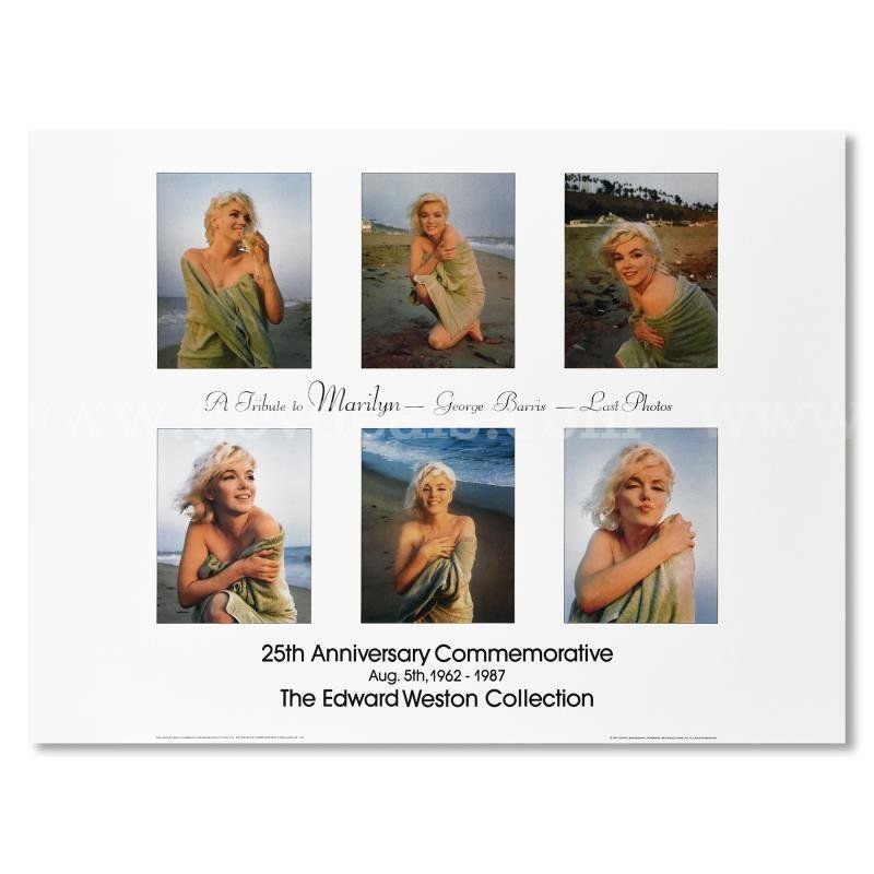 George Barris (1922-2016), "A Tribute to Marilyn (Beach)" Collectible Fine Art
