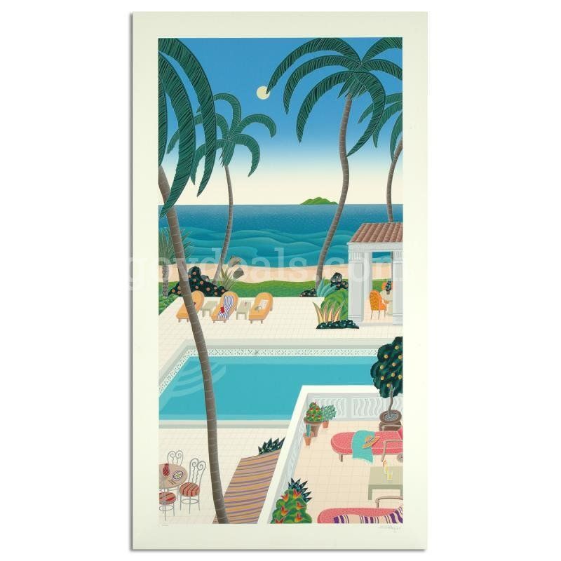 Thomas Mcknight, "Hawaiian Lagoon" Limited Edition Fine Art