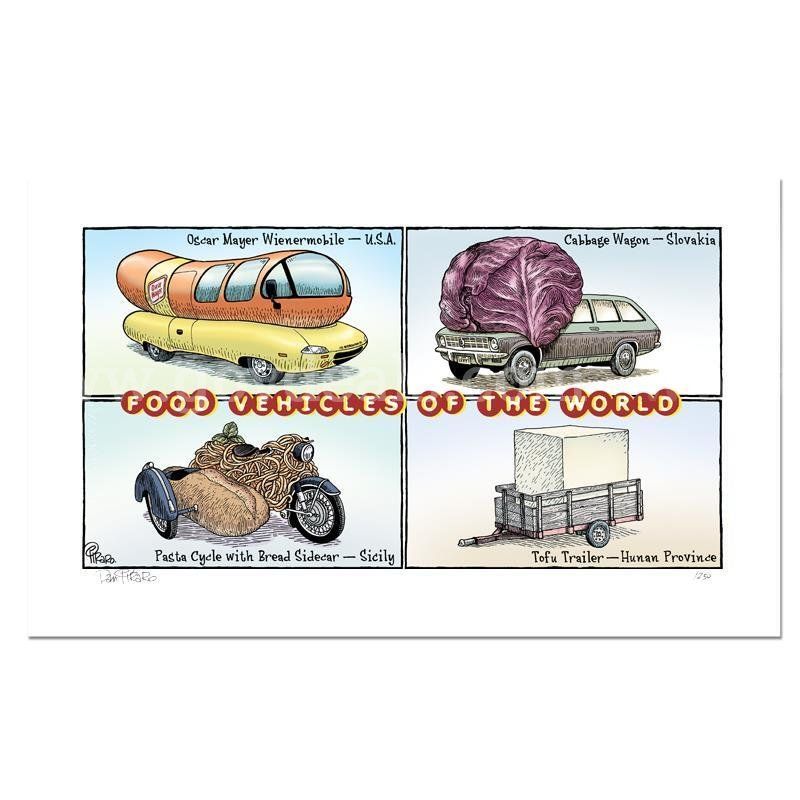 Bizarro, "Food Cars" Limited Edition Fine Art