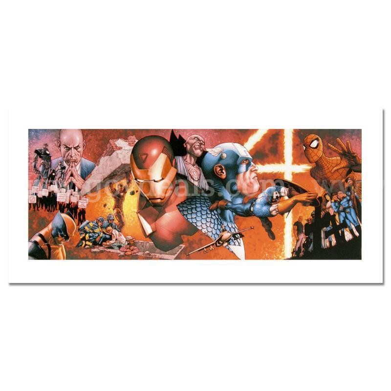 Marvel Comics, "Civil War #1" Limited Edition Fine Art