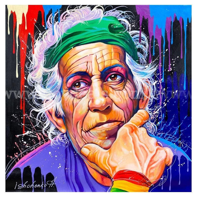Alexander Ishchenko, "Keith Richards" Original Fine Art