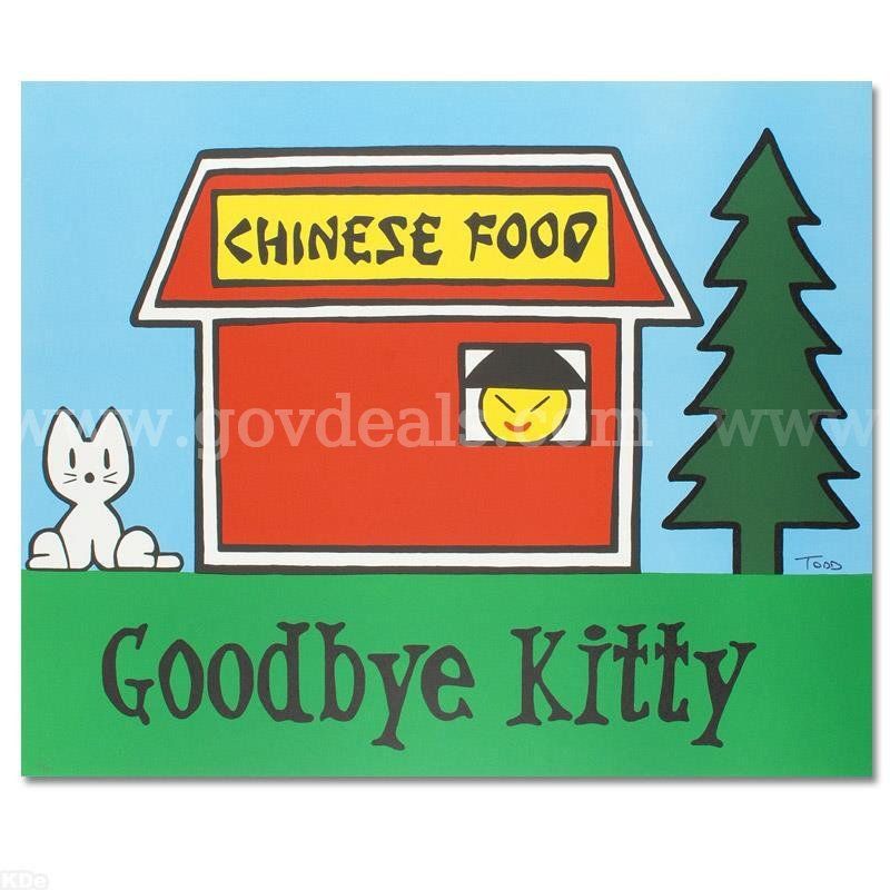 Todd Goldman, "Goodbye Kitty" Limited Edition Fine Art