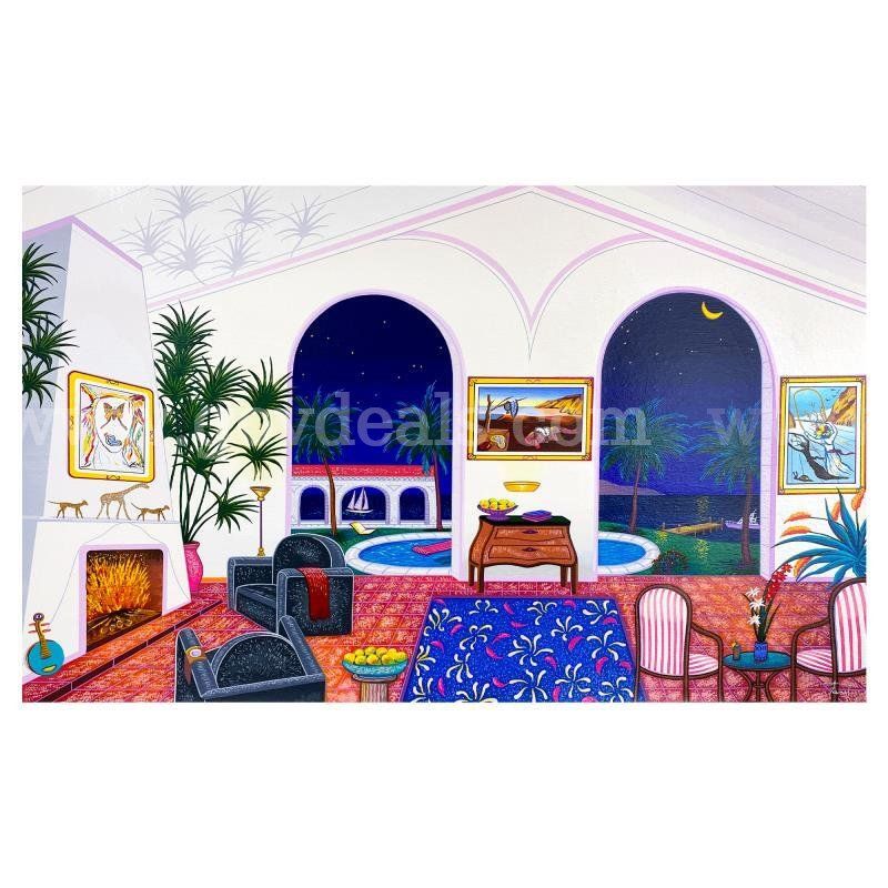 Fanch Ledan, "Interior with Salvador Dali" Limited Edition Fine Art