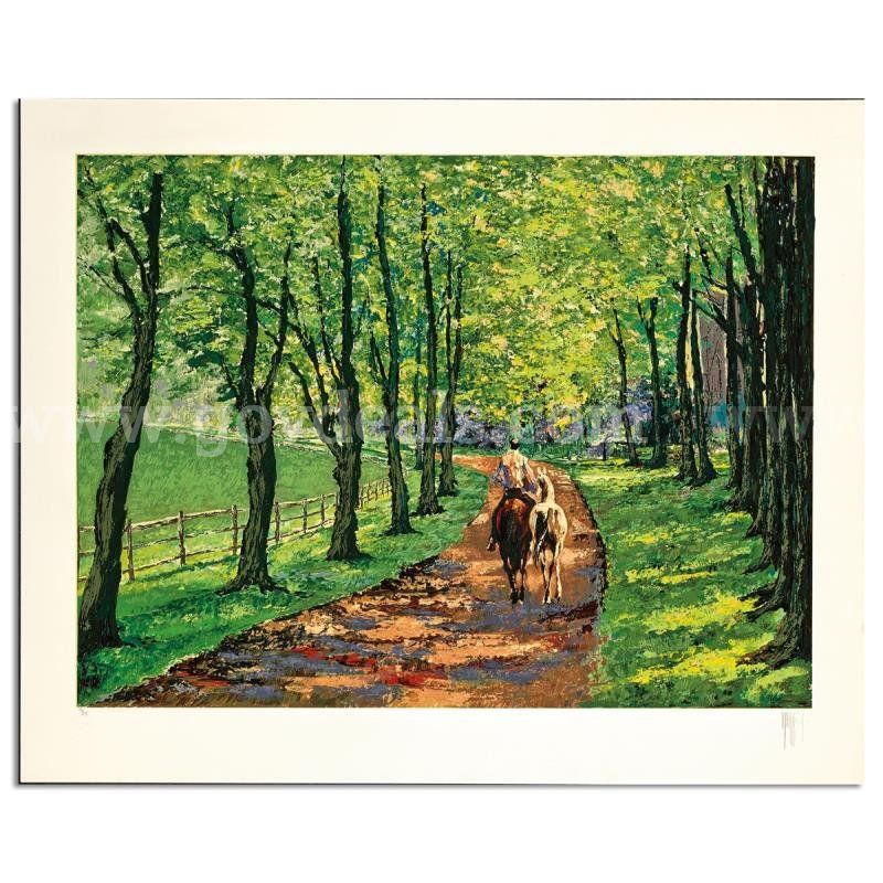 Mark King (1931-2014), "Pasture Lane" Limited Edition Fine Art