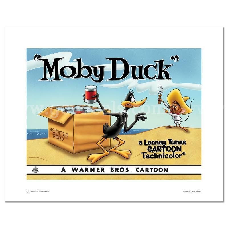 Looney Tunes, "Moby Duck - Daffy Duck & Speedy Gonzales" Limited Edition Fine Art