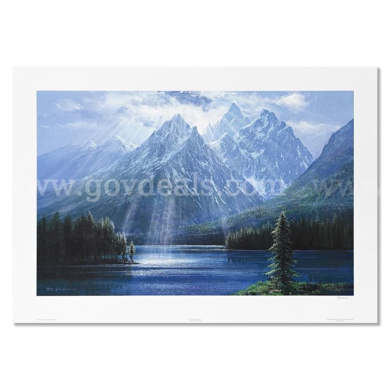 Peter Ellenshaw (1913-2007), "Splendor of The Tetons" Limited Edition Fine Art